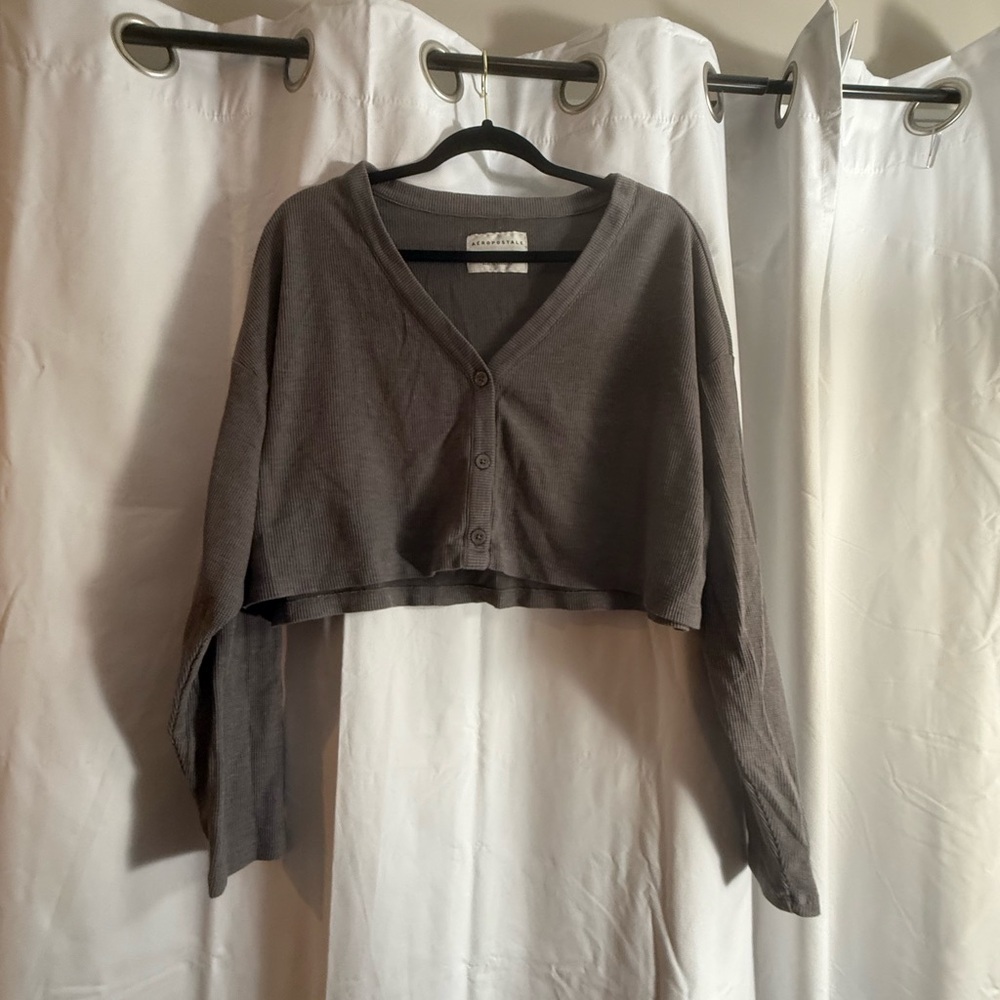 Aeropostale Gray Crop Top